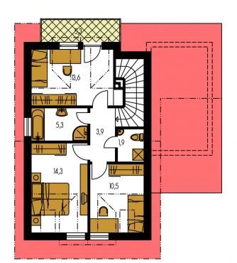 Plan de sol du premier étage - PREMIER 161